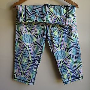 VSX knockout crop leggings REFLECTIVE